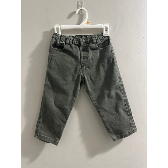 Easy-Peasy washed out‎ green denim size 2T - Picture 1 of 3